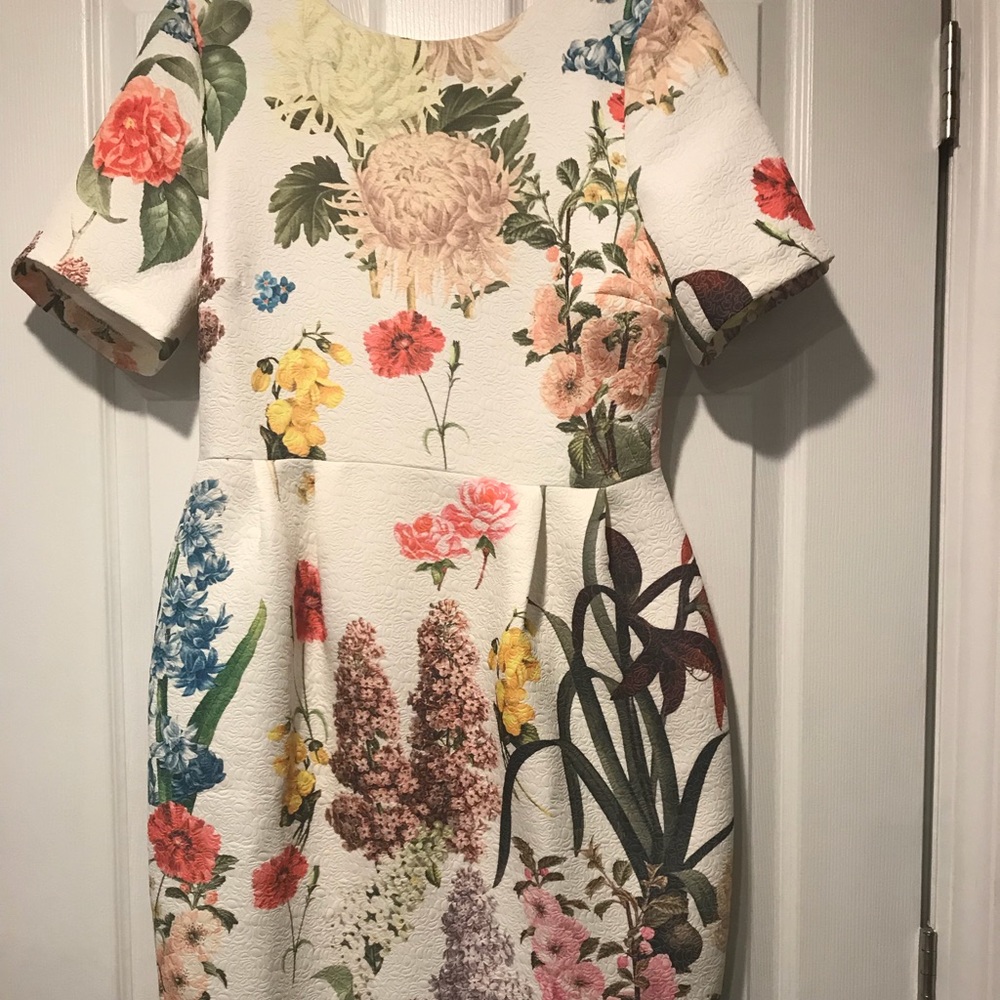 ASOS floral wiggle dress NWOT